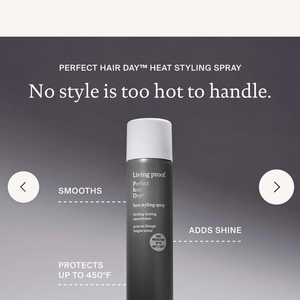 Living Proof Perfect Hair Day Heat Styling Spray - Gray and White - Picture 4 of 4
